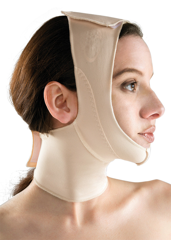 Послеоперационная маска Marena (USA) после круговой подтяжки лица и коррекции подбородка